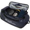 Jack wolfskin all-in duffle 35 rugzak (donkerblauw, 35 liter)