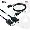 Club 3d displayport 2.1 vesa dp80 gecertificeerde kabel male-male (zwart, 1,2 meter, 4k 240hz, 8k 60hz, 80gbps)