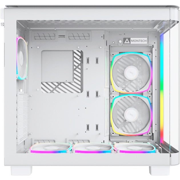 Montech king 95 pro midi tower behuizing (wit | 2x usb-a | 1x usb-c | rgb | tempered glass)