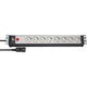 Brennenstuhl premium-line 19 contactdoosstrip voor schakelkasten 8-voudig zw lichtgr 3m h05vv-f 3g1,5 19 -format