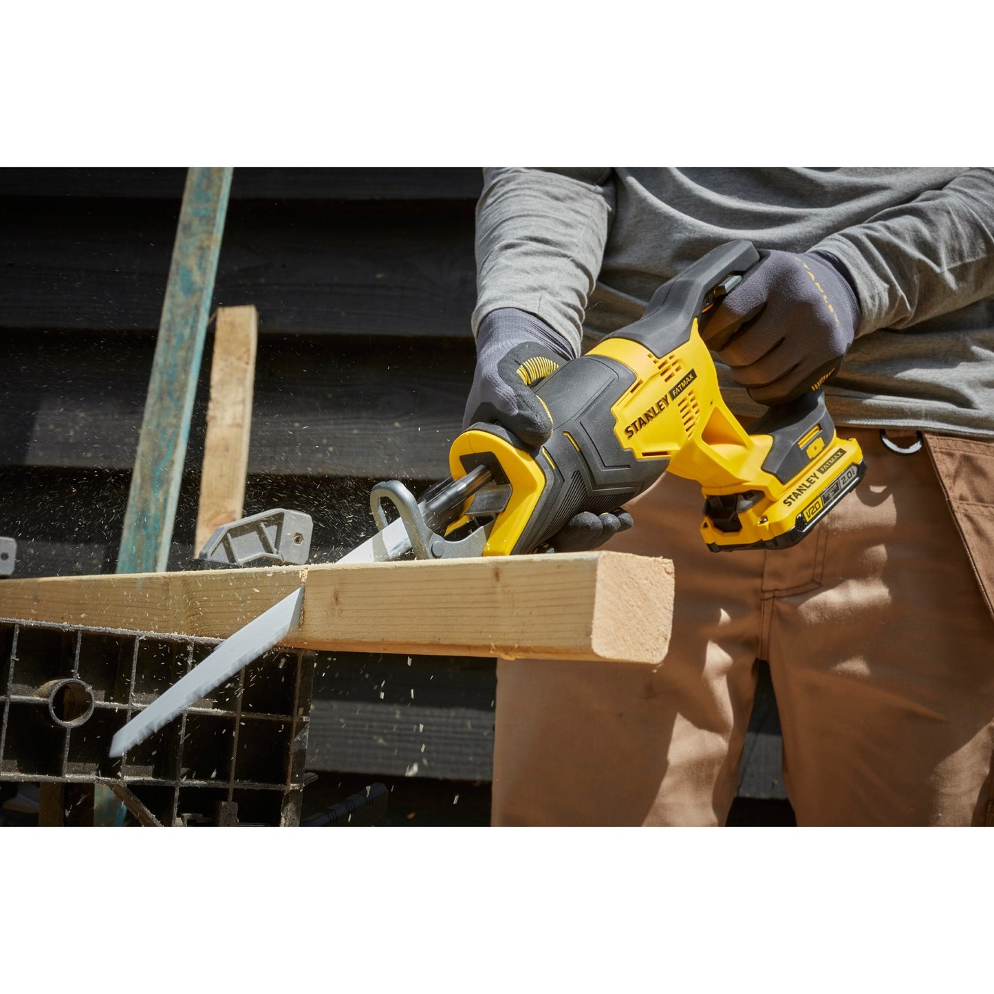 Stanley sfmcs300d2k fatmax® v20 accu reciprozaag 18v 2.0ah in koffer