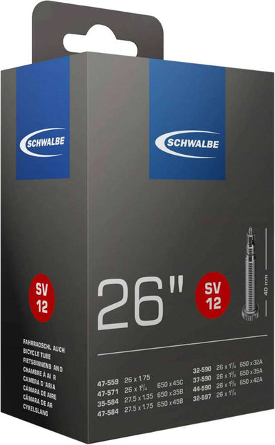 Schwalbe Binnenband 12SV 26 1 1 4-1.90 (30 47-559 597) FV