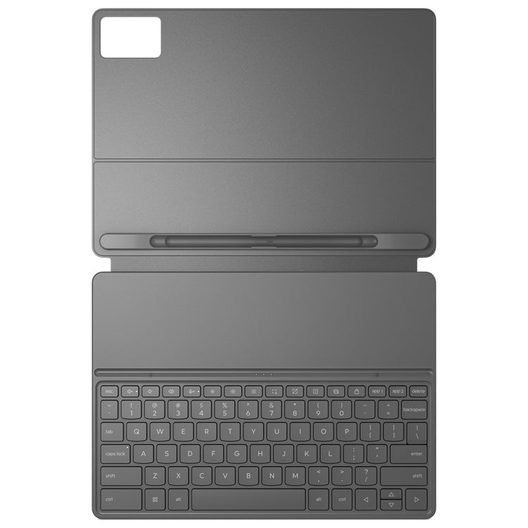 Lenovo folio toetsenbord voor idea tab plus - qwerty (us internationaal) tablethoes (grijs)