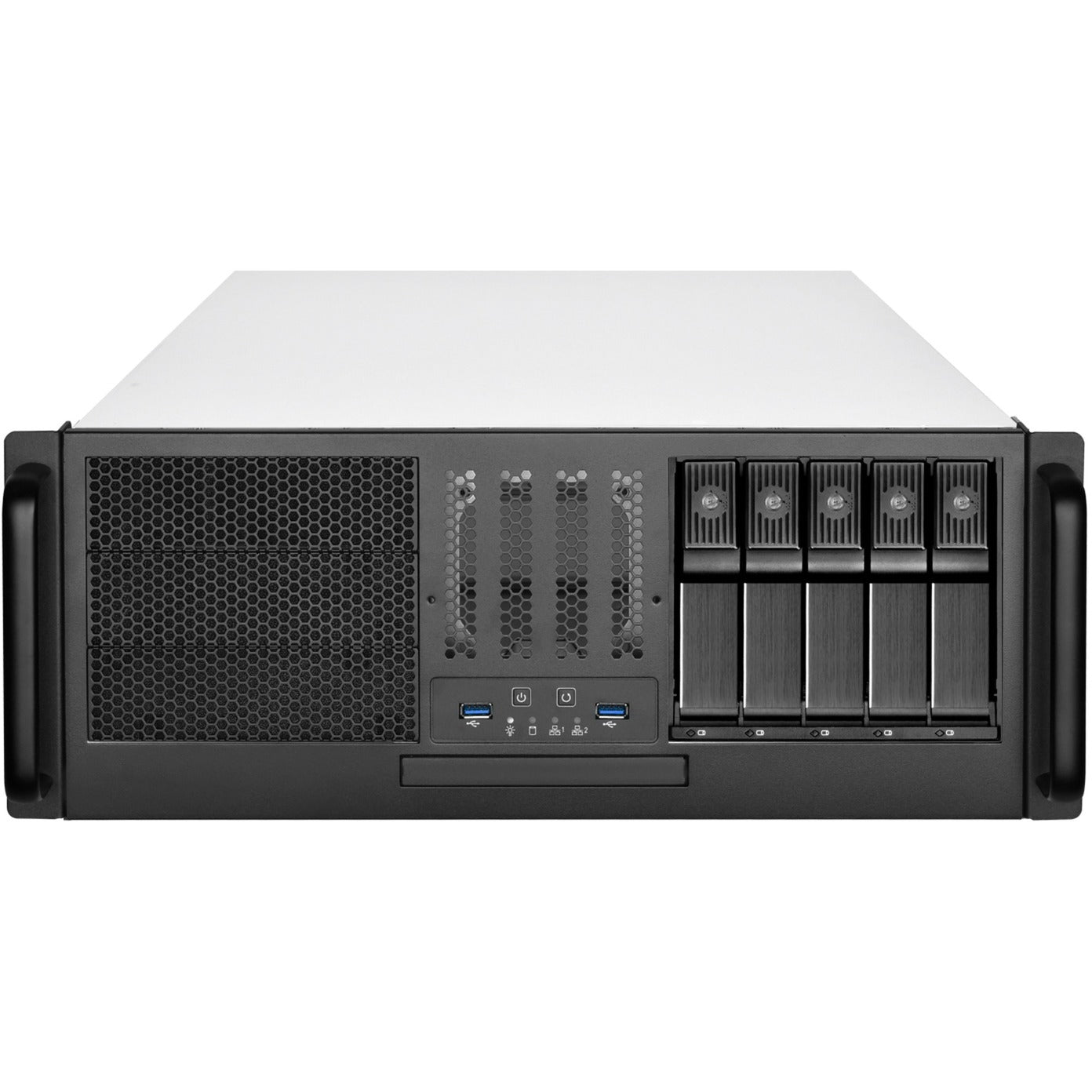 Silverstone rm41-h08 rack behuizing (zwart | 2x usb-a 3.2 (5 gbit s))