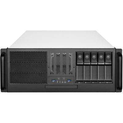 Silverstone rm41-h08 rack behuizing (zwart | 2x usb-a 3.2 (5 gbit s))
