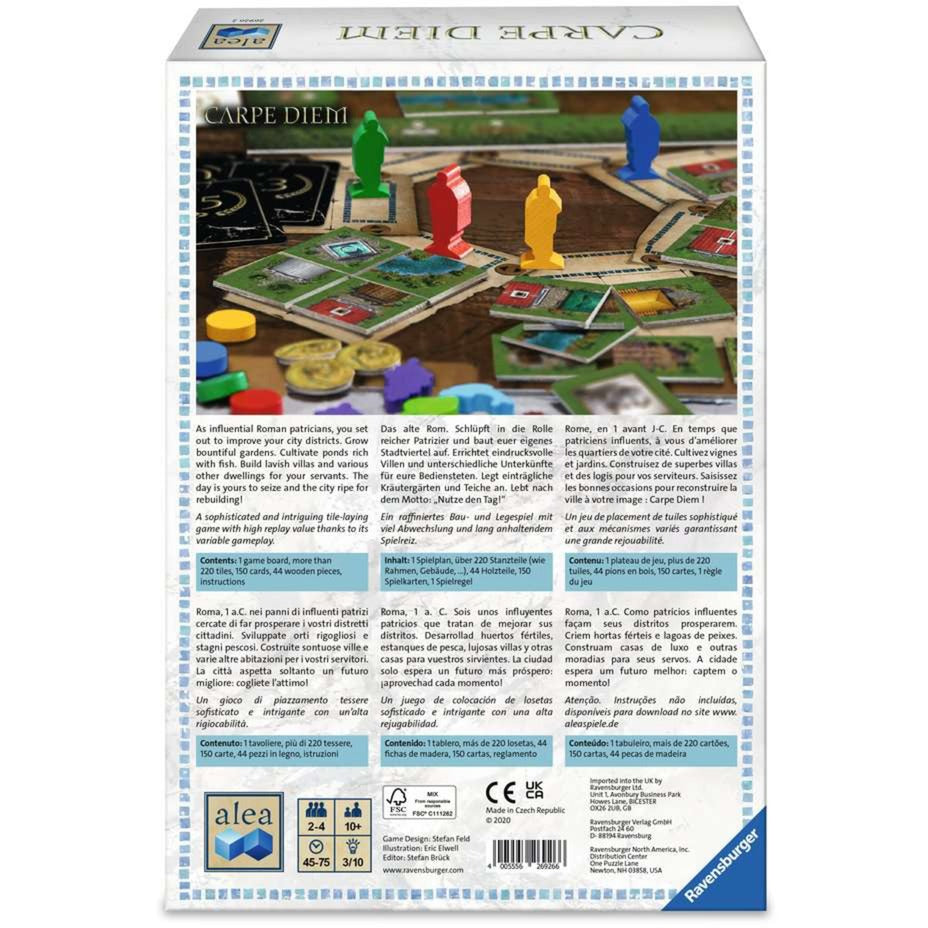 Ravensburger carpe diem bordspel (engels, 2 - 4 spelers, 45 - 75 minuten, vanaf 10 jaar))