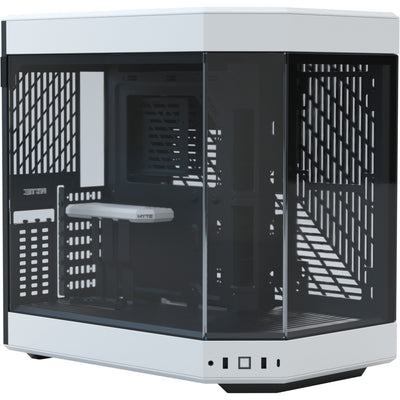 Hyte y60 midi tower behuizing (wit zwart | 3x usb-a | tempered glass)
