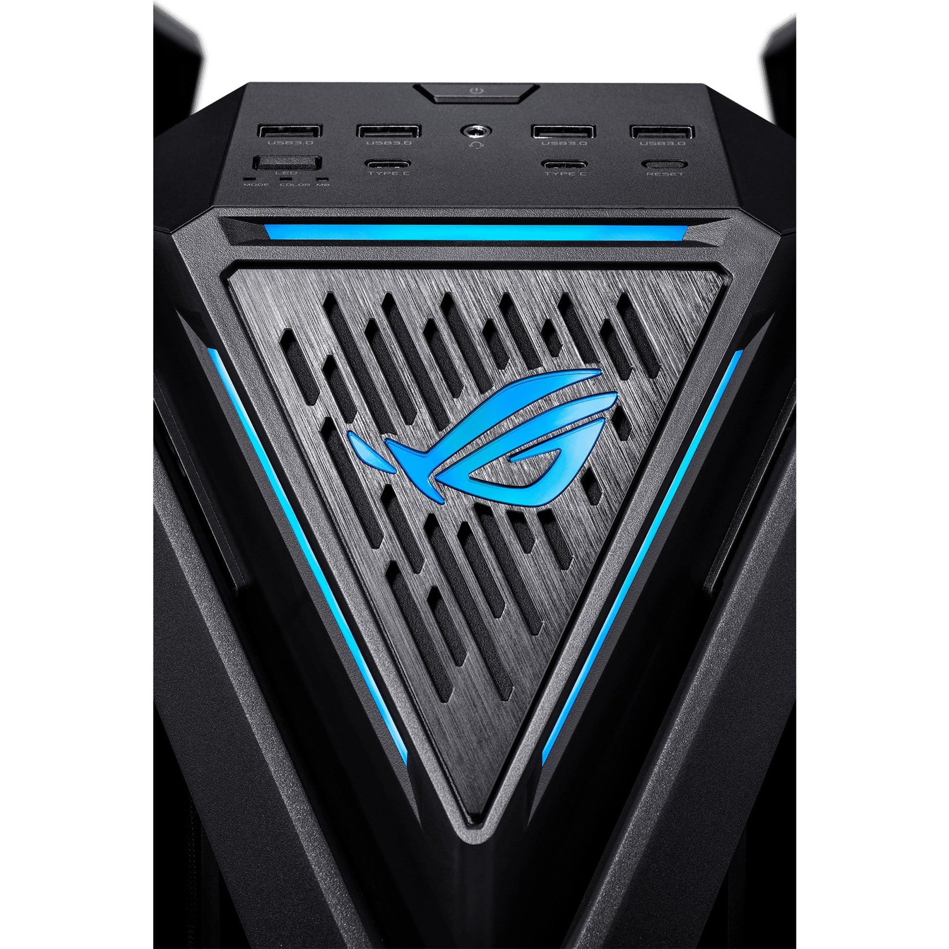 Asus rog hyperion gr701 big tower behuizing (zwart | 4x usb-a | 2x usb-c | rgb | tempered glass)