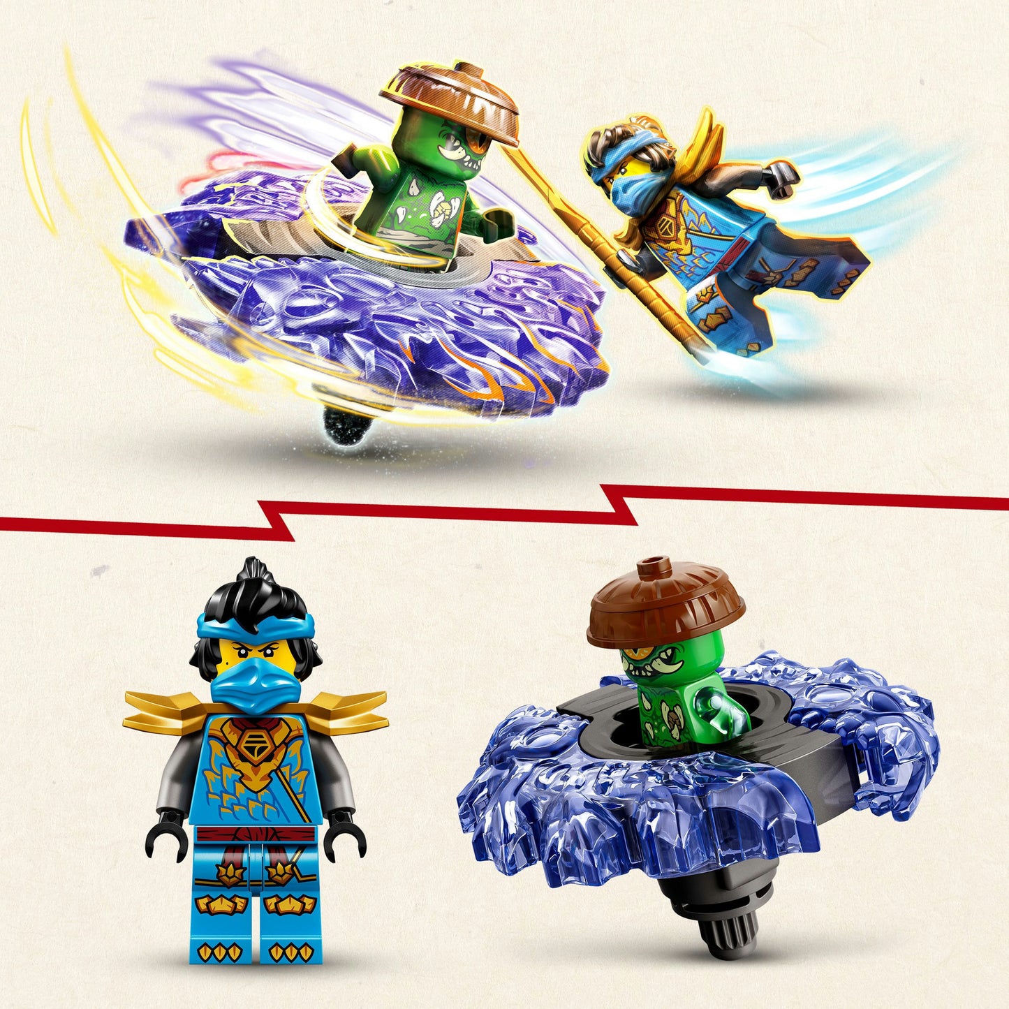Lego ninjago 71849 nya vs. elementaire monsterspinner