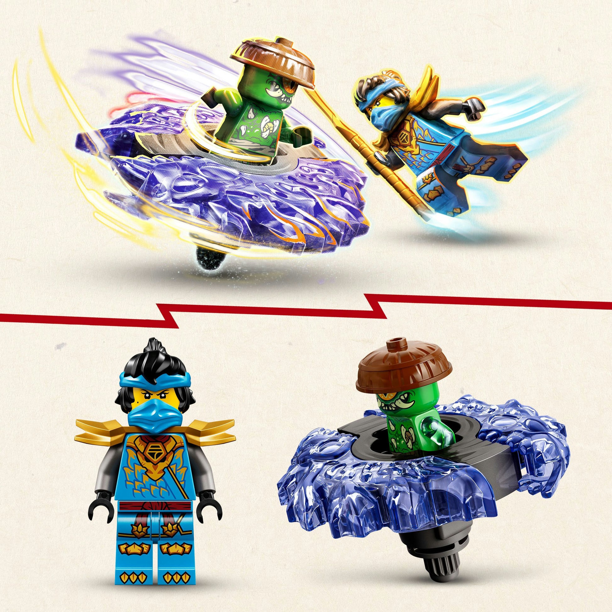 Lego ninjago 71849 nya vs. elementaire monsterspinner