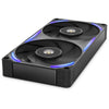 Nzxt f240x rgb case fans (zwart, 2 stuks, 240 x 120 x 30 mm, pwm)