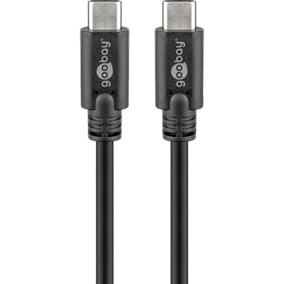 Goobay sync charge super speed usb-c kabel (zwart, 1,5 meter)