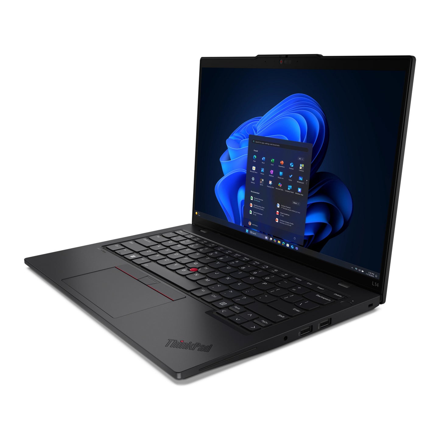 Lenovo thinkpad l14 gen 6 intel (21s6006tmh) 14 laptop (zwart | core ultra 5 225u | intel graphics | 16 gb | 512 gb ssd)