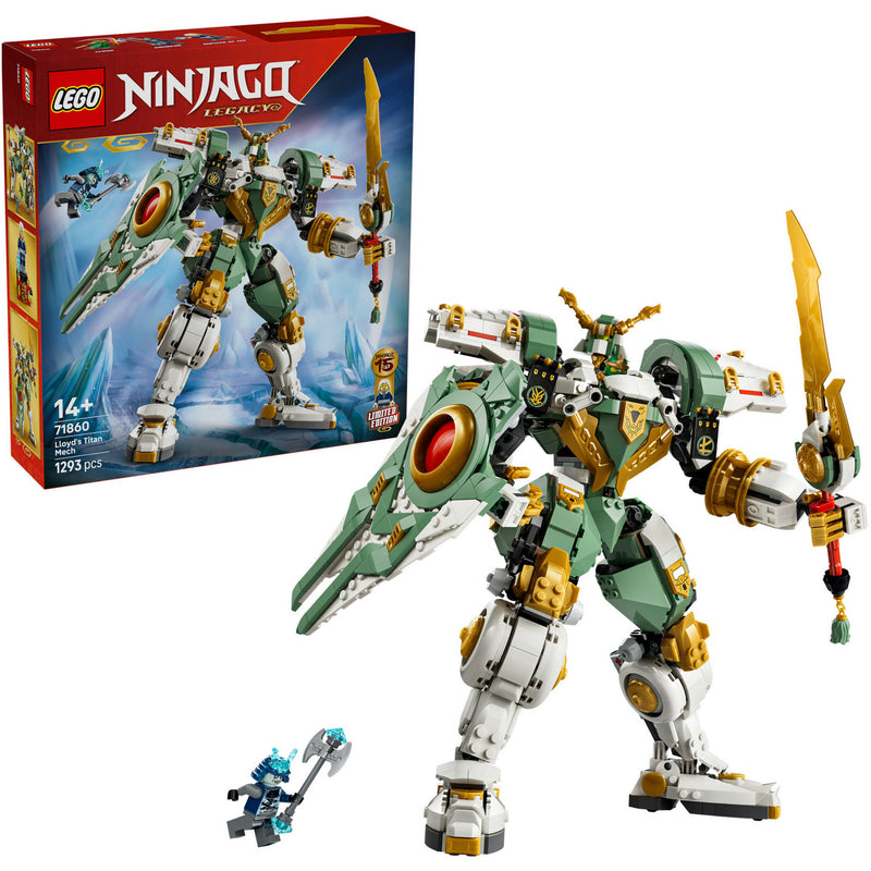 Lego ninjago 71860 15-jarig jubileum: lloyds reusachtige mecha