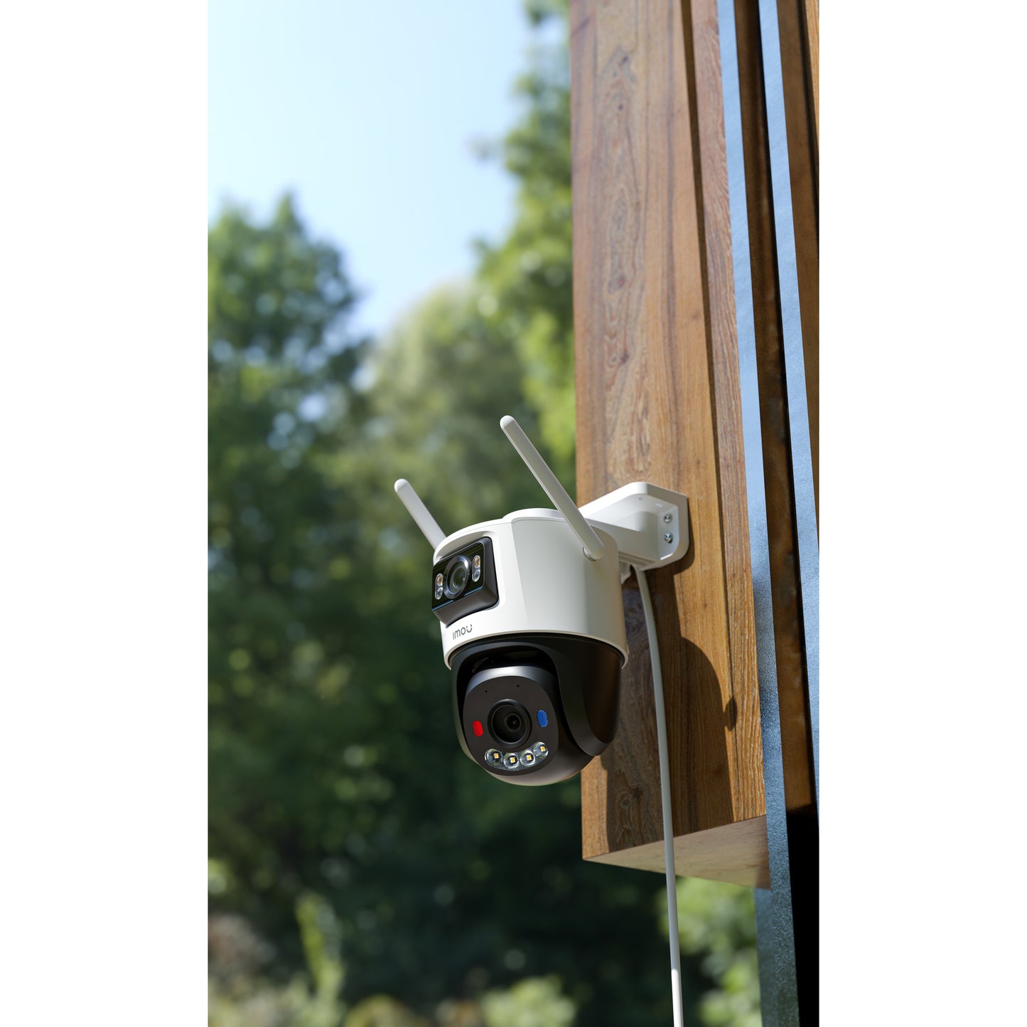 Imou cruiser dual 2 pro beveiligingscamera (wit, 4mp, wifi 6, lan)
