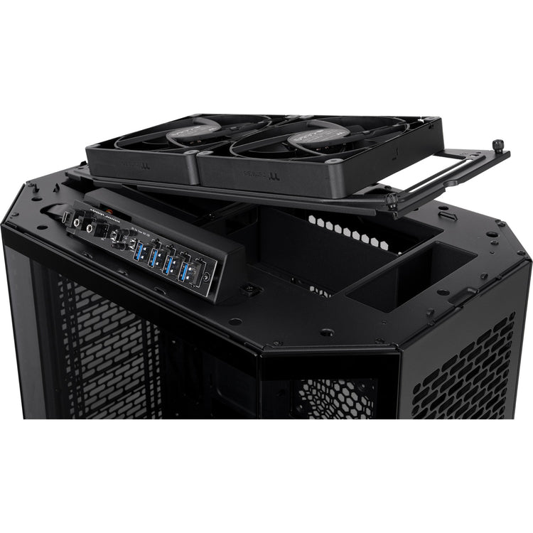Thermaltake the tower 600 midi tower behuizing (zwart | 4x usb-a | 1x usb-c | tempered glass)