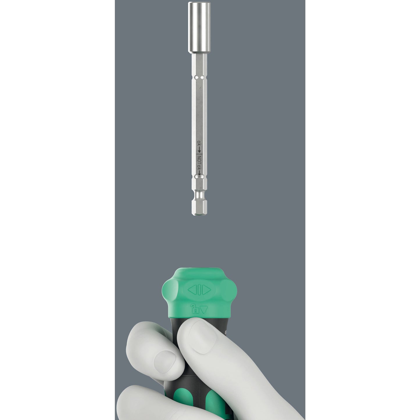 Wera kraftform kompakt 28 ra met etui, 6‑delig bitset (zwart groen)