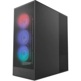Nzxt h7 flow rgb (2024) midi tower behuizing (zwart | 2x usb-a | 1x usb-c | rgb | tempered glass) - afbeelding 1