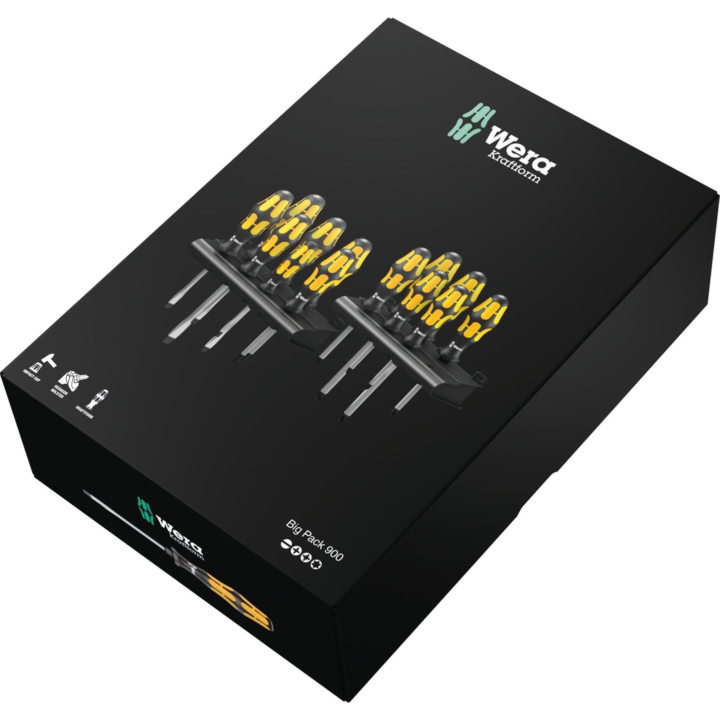 Wera big pack 900 schroevendraaierset (zwart geel, 13-delig)