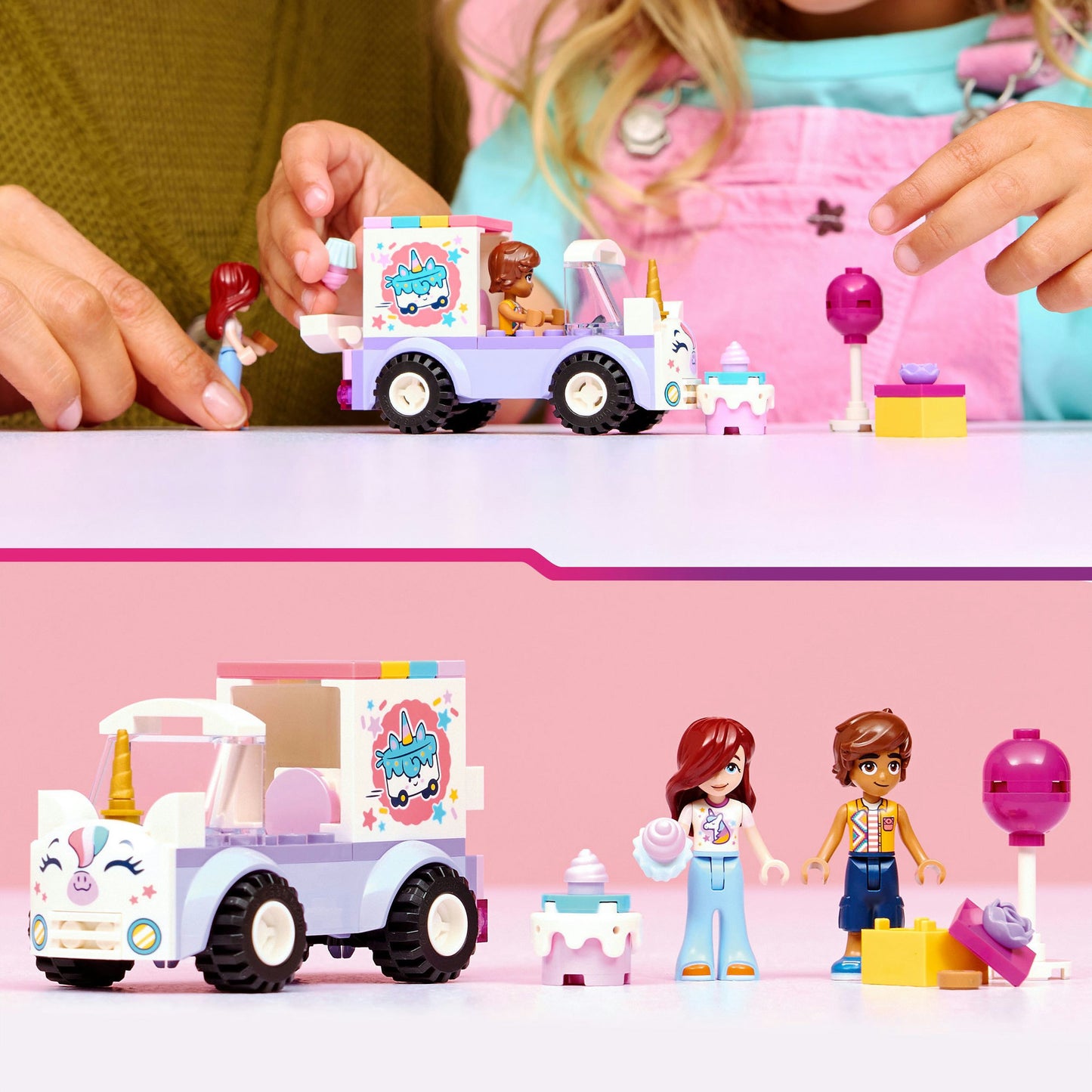 Lego friends 42675 eenhoorn taartenbezorgauto