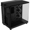 Nzxt h6 flow midi tower behuizing (zwart | 2x usb-a | 1x usb-c | tempered glass)