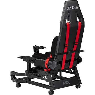 Next level racing flight seat pro racing simulator (zwart rood)