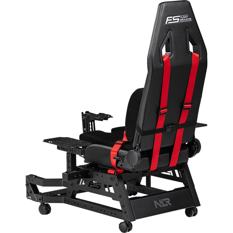 Next level racing flight seat pro racing simulator (zwart rood)