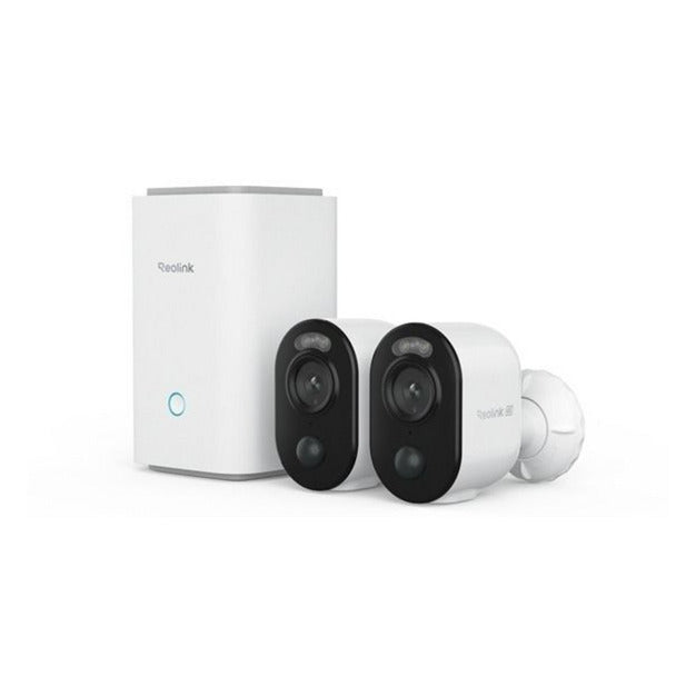 Reolink home hub1 met 2x b350 en 1x solar panel 2 usb-c beveiligingscamera (wit)