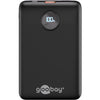 Goobay powerbank compact 10.000 mah (zwart, 10 ah, 1x usb-a, 1x usb-c, power delivery, quick charge)