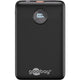 Goobay powerbank compact 10.000 mah (zwart, 10 ah, 1x usb-a, 1x usb-c, power delivery, quick charge)