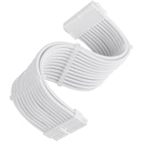 Silverstone sst-pp07e-mbw-v2, 24pin atx verlengkabel (wit, 30 centimeter) - afbeelding 1