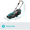 Gardena powermax 37 36v p4a solo grasmaaier accu zonder accu, zonder lader, in hoogte verstelbare greep 18 v snijbreedt