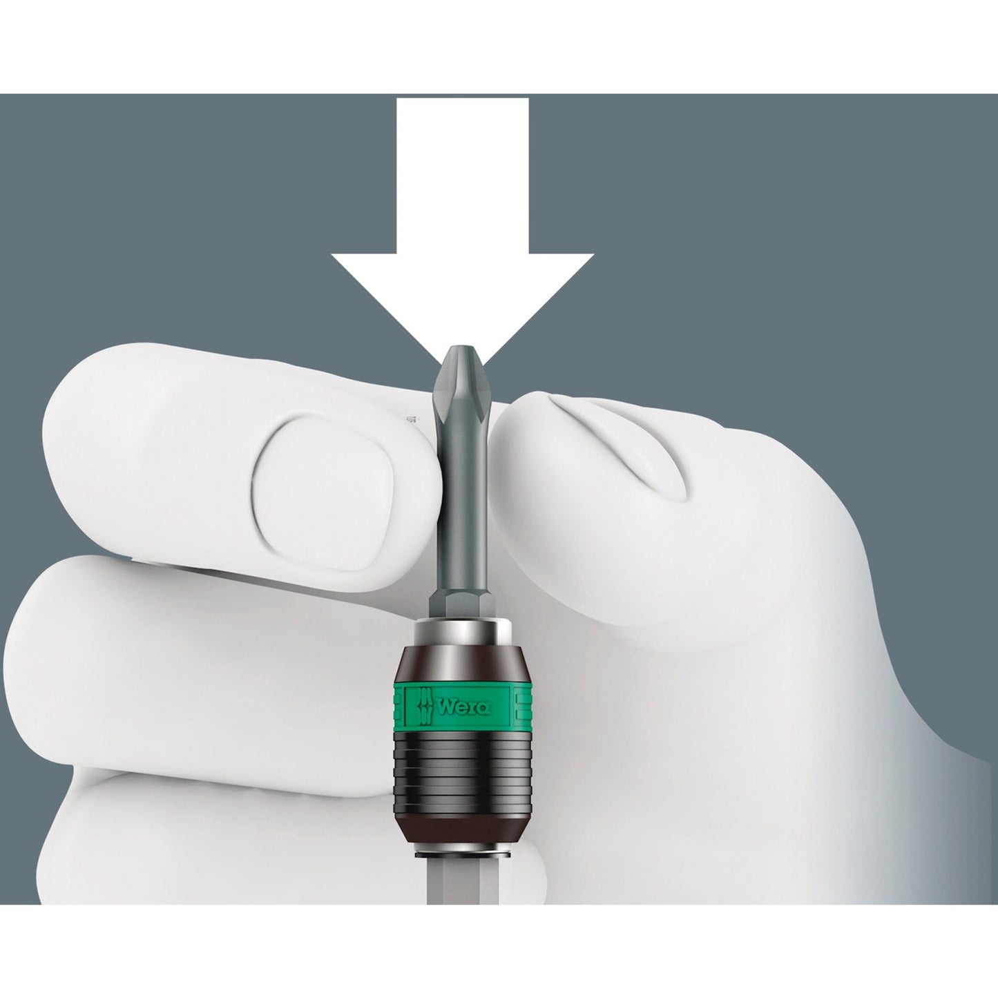 Wera kraftform kompakt 838 ra-r m imperial set 1 bitset (zwart groen, 15‑delig)