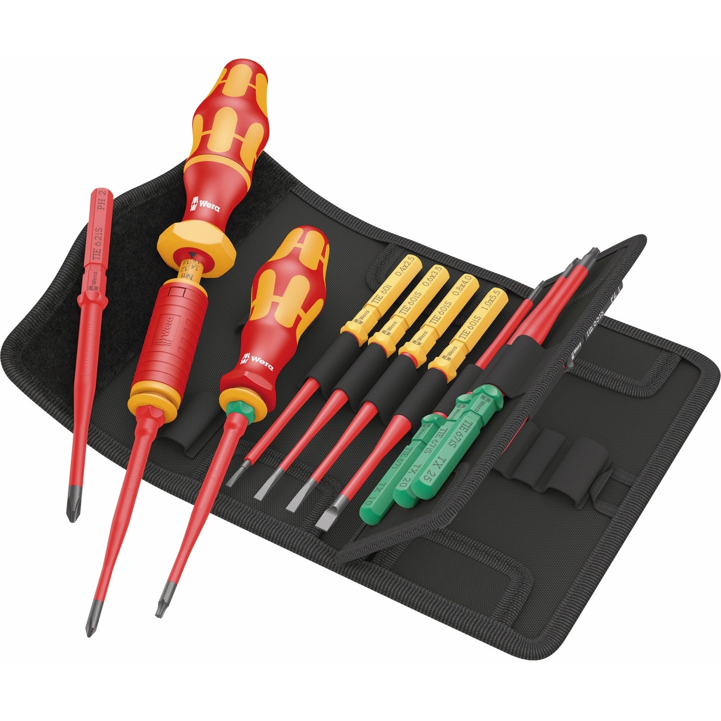 Wera kraftform kompakt vde 16 torque 1,2-3,0 | nm extra slim 1 tool finder | 16 stuks - 5006609001