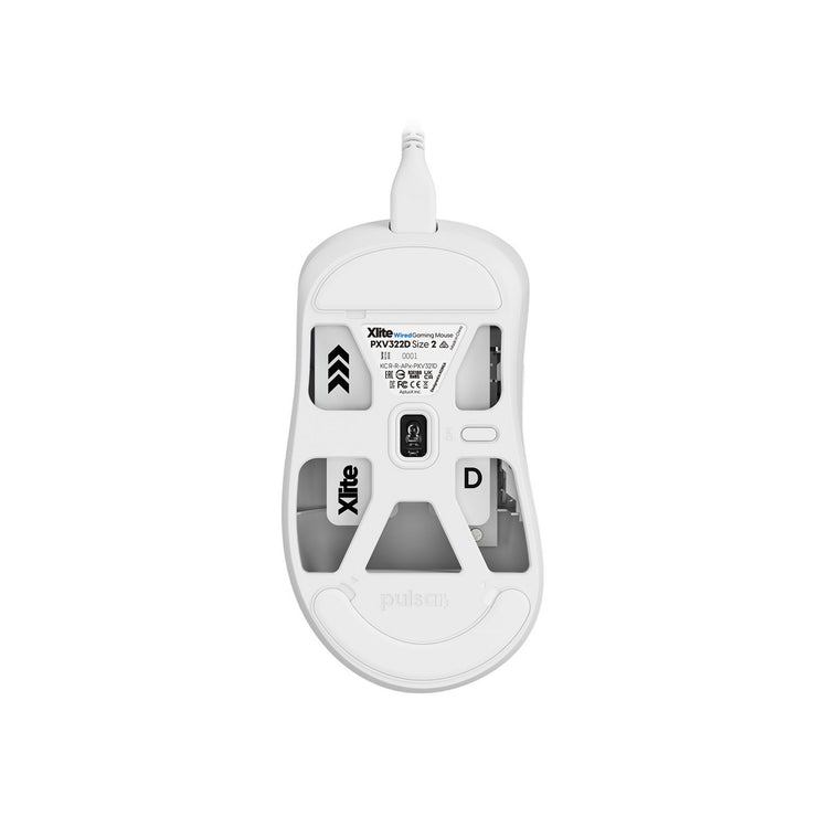 Pulsar xlite medium wired gaming mouse (wit, 26000 dpi)
