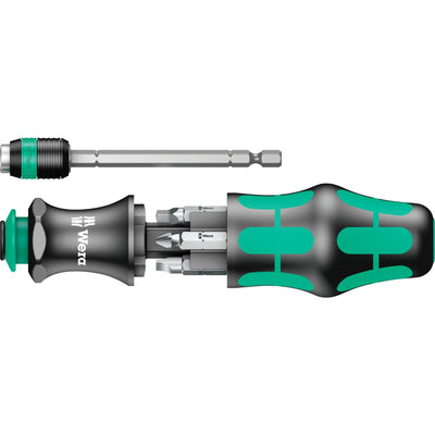 Wera kraftform kompakt 26 met etui, 7‑delig bitset (zwart groen)