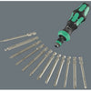 Wera 838 ra-r l bithandhouder met ratelfunctie, 1 4 schroevendraaier (zwart groen)