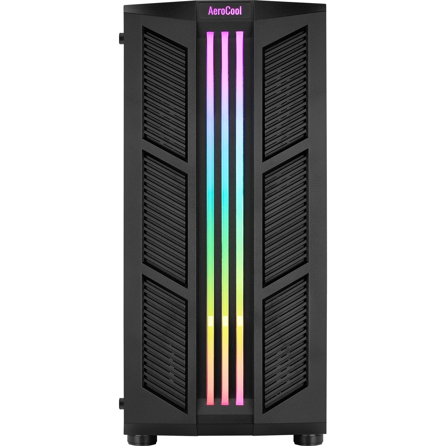 Aerocool prime v2 midi tower behuizing (zwart | 2x usb-a | rgb | window)