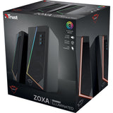 Trust gxt 609 zoxa rgb-verlichte speakerset pc-luidspreker (zwart, rgb led) - afbeelding 7