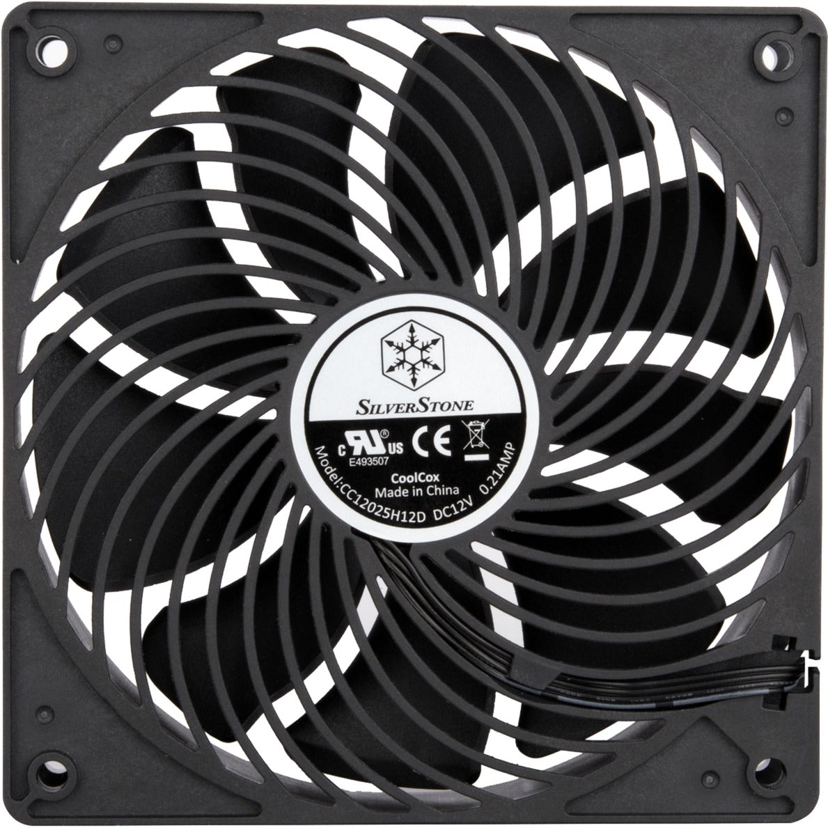 Silverstone air penetrator 120i pro case fan (zwart, 120 x 120 x 25 mm, pwm)