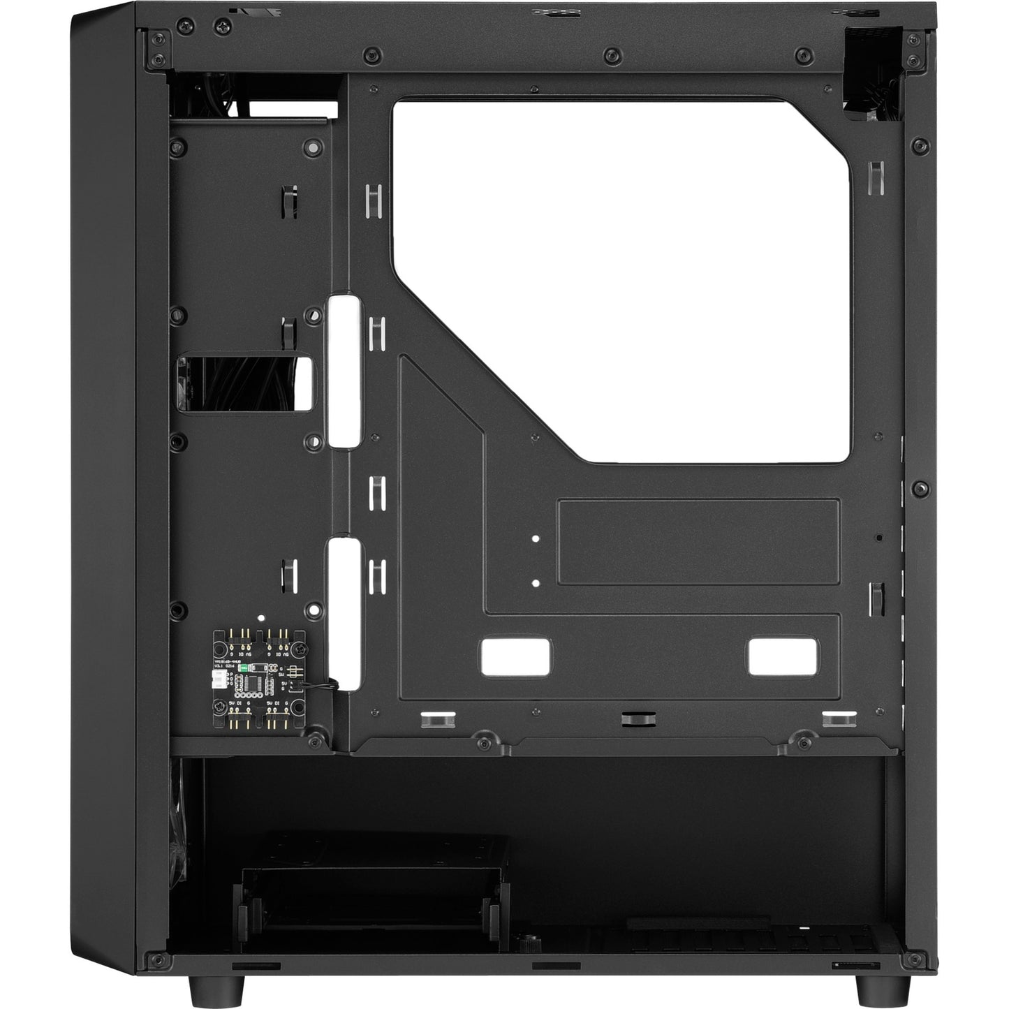 Sharkoon tk4 rgb midi tower behuizing (zwart | 4x usb-a | rgb | tempered glass)