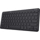 Trust lyra compact draadloos toetsenbord (zwart, us lay-out (qwerty), scissor switches, 65%, 2,4 ghz usb, bluetooth)