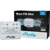Shelly qubino wave pm mini relais (lichtgrijs wit, 1-kanaals, z-wave)