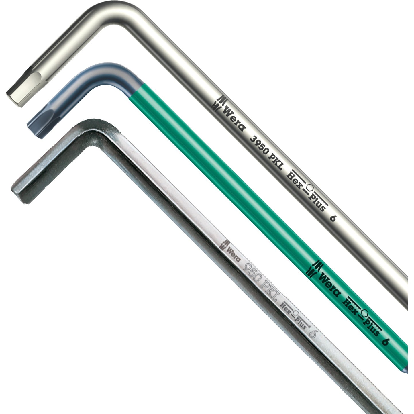 Wera inbussleutelset 950 9 hex-plus 1 (chroom, 9-delig, 1,5mm tot 10mm)