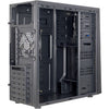 Inter-tech b-02 rgb midi tower behuizing (zwart | 3x usb-a | rgb | window)