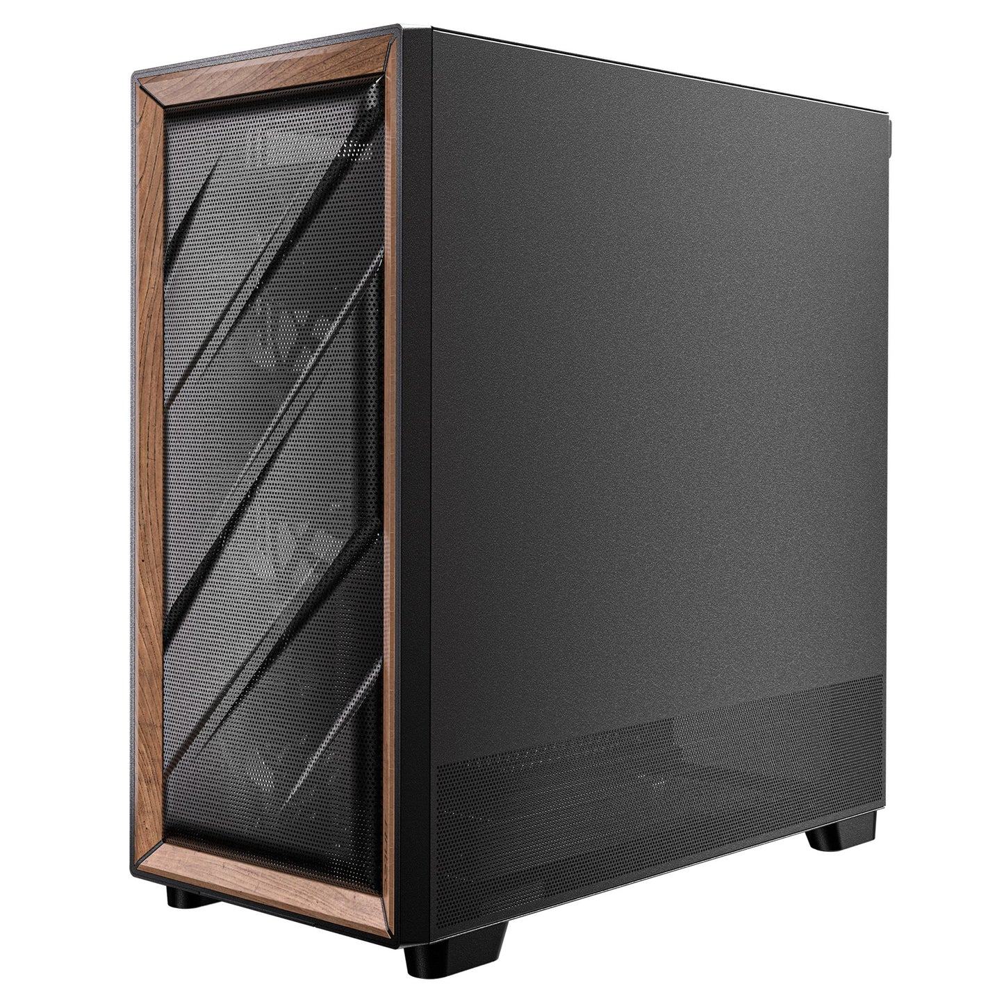 Antec flux midi tower behuizing (zwart | 2x usb-a | 1x usb-c | tempered glass)