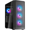 Silverstone fara 514x midi tower behuizing (zwart | 2x usb-a | 1x usb-c | rgb | tempered glass)