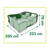 Nature tuinmeubelafdekhoes voor loungeset afdekking (grijs, 6031611)