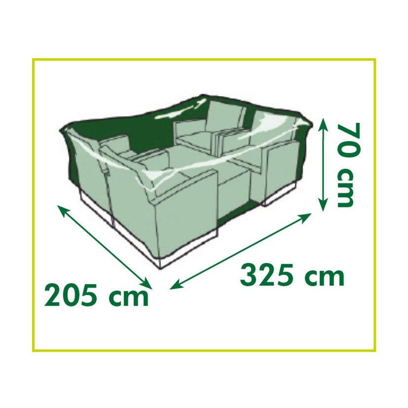Nature tuinmeubelafdekhoes voor loungeset afdekking (grijs, 6031611)