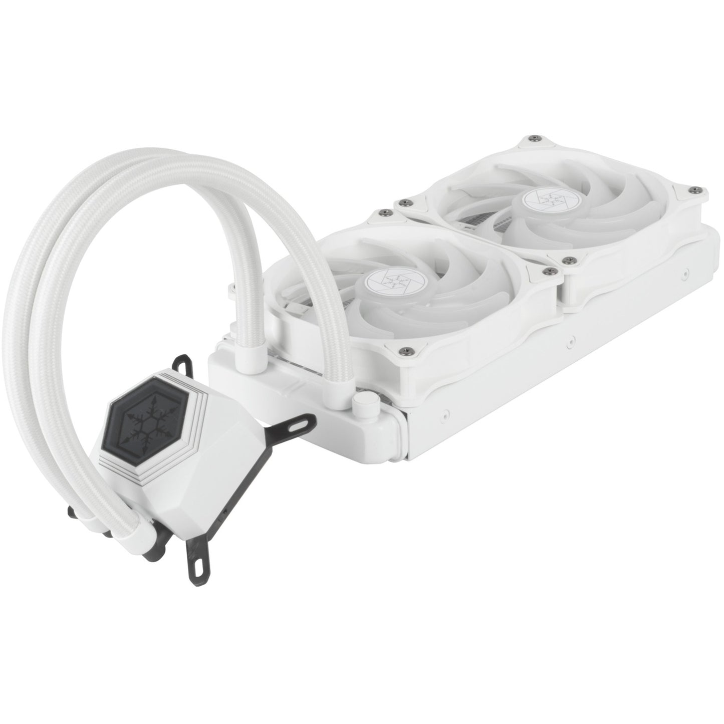 Silverstone sst-pf240w-argb-v2 waterkoeling (wit, incl. rgb controller)